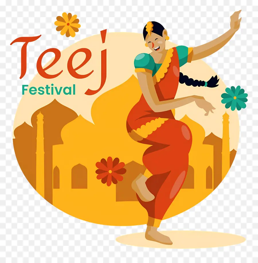 Joyeux Teej，Fête Du Teej PNG