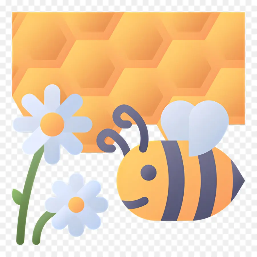 Abeille，Fleur PNG