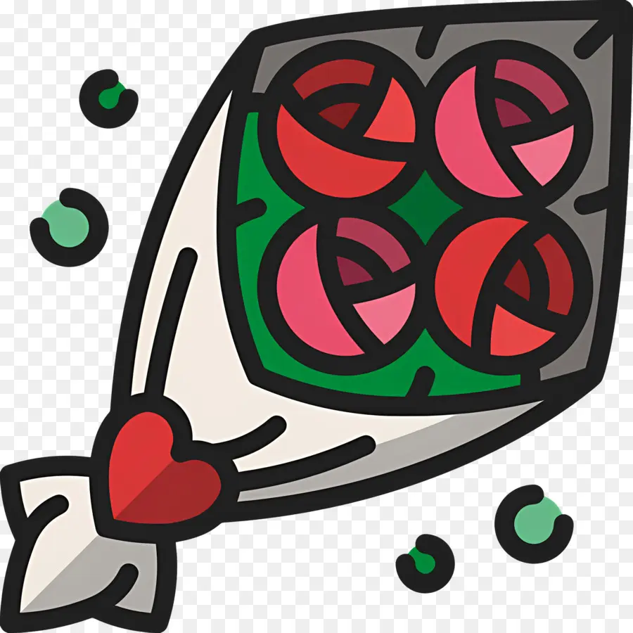 Bouquet De Roses，Bouquet PNG