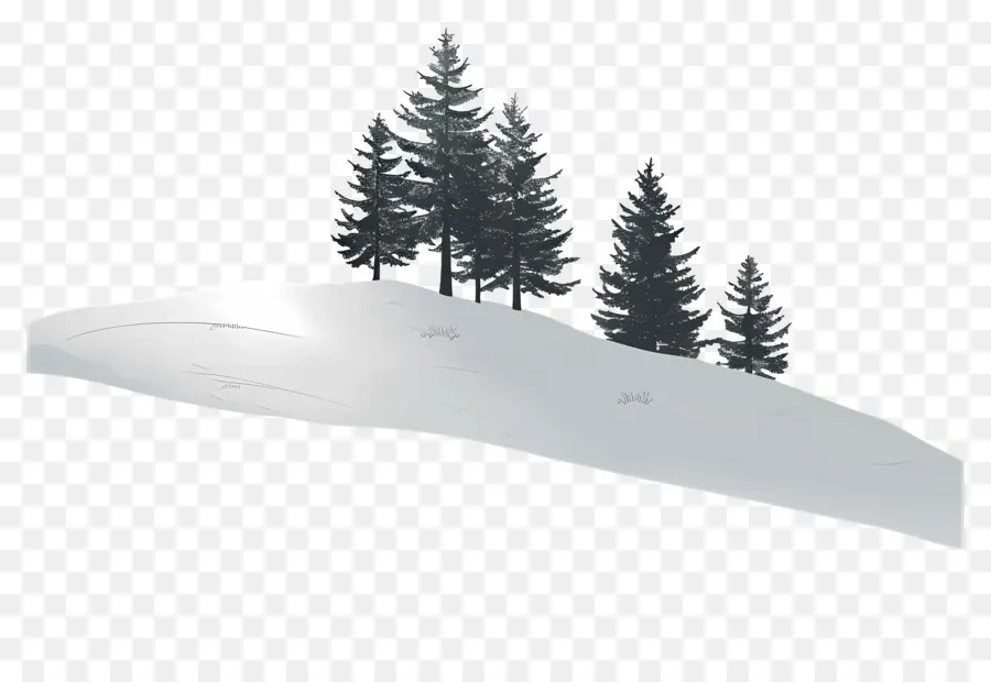 Paysage De Neige，Arbres Enneigés PNG