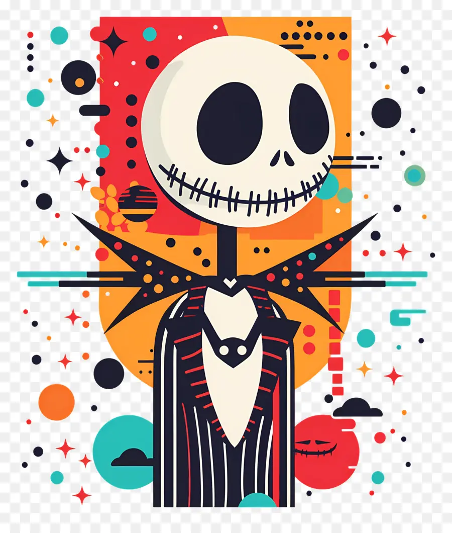 Jack Skellington，Caractère Squelette En Costume PNG