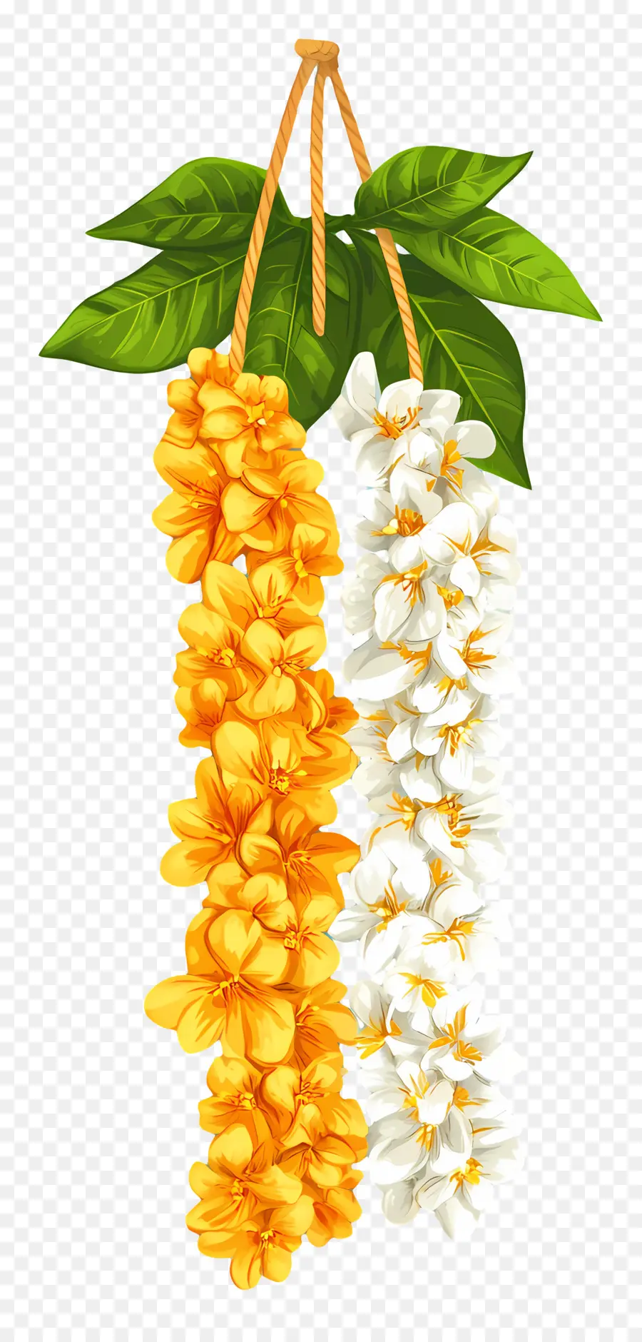 Guirlande De Fleurs Indiennes，Guirlande De Fleurs PNG