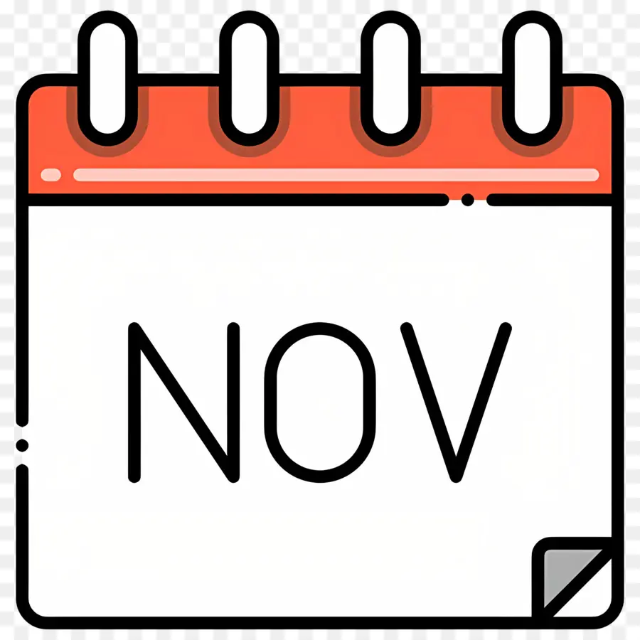 Novembre，Calendrier De Novembre PNG