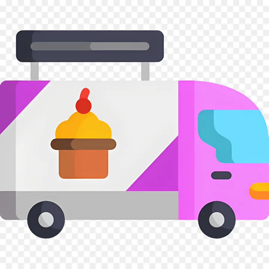 Camion De Nourriture，Camion à Cupcakes PNG