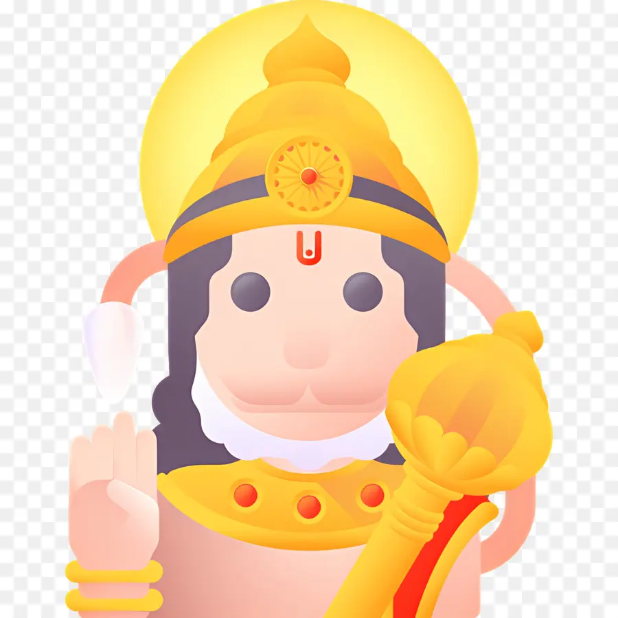 Hanuman，Caractère Doré PNG