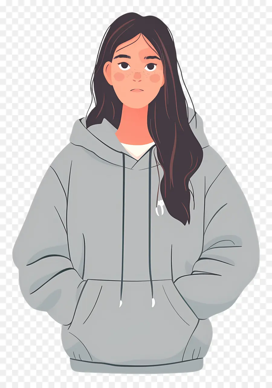 Femme En Sweat à Capuche，Fille En Sweat à Capuche PNG