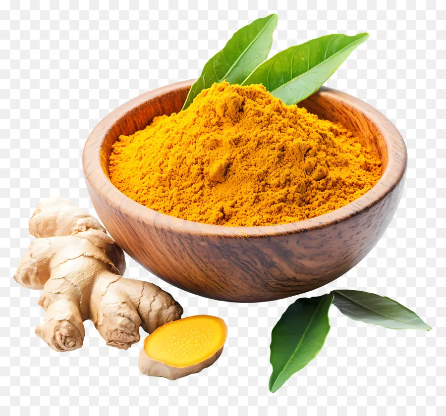 Poudre De Curcuma，Curcuma Et Gingembre PNG