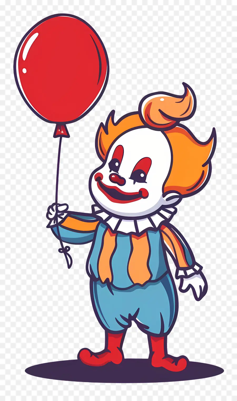 Clown Effrayant，Clown Avec Ballon PNG