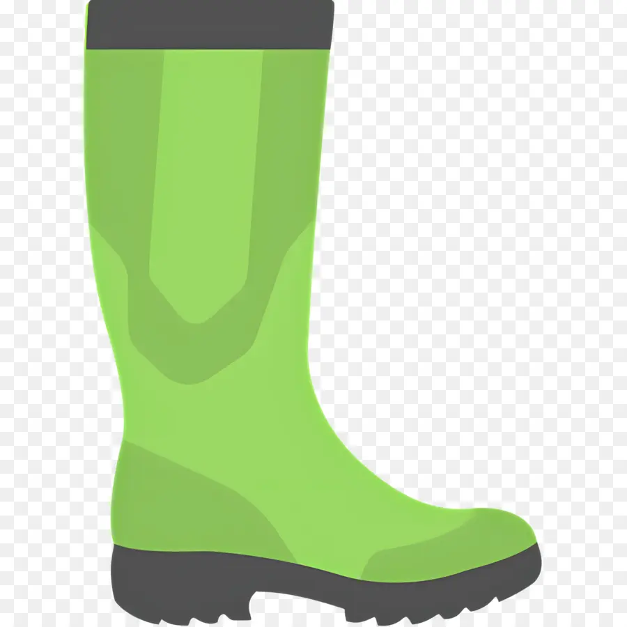 Botte De Pluie，Botte Verte PNG