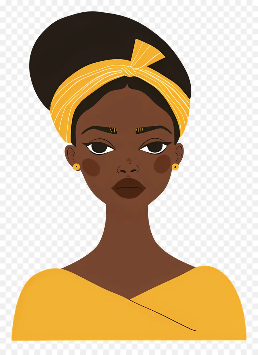 Femme Africaine，Femme Avec Bandeau PNG