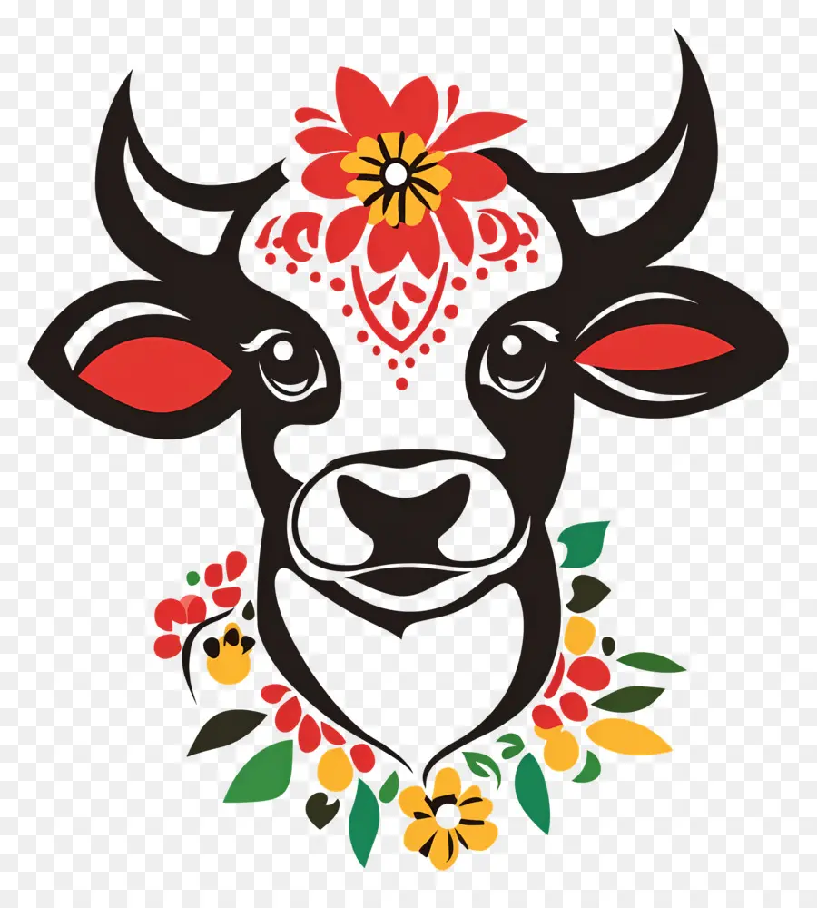 Vache Pongal，Vache Décorative PNG