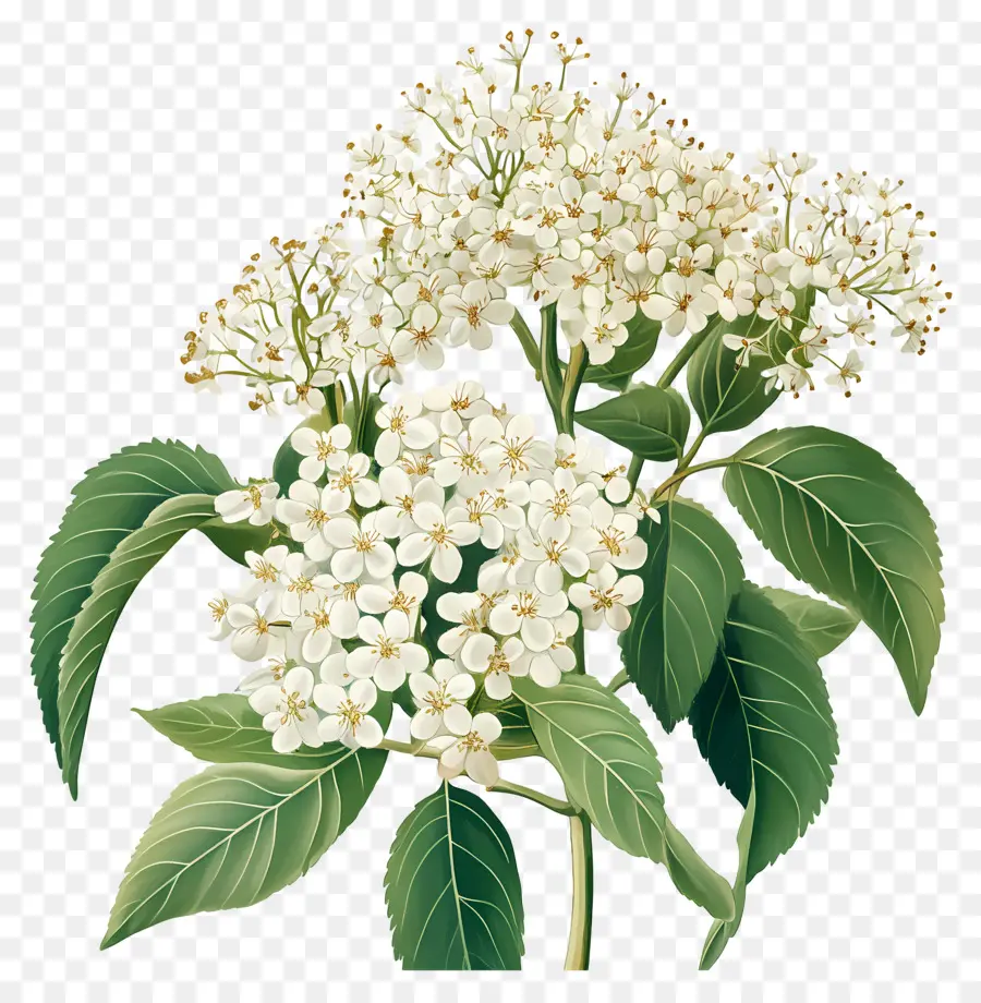 Fleur De Sureau，Fleurs Blanches PNG