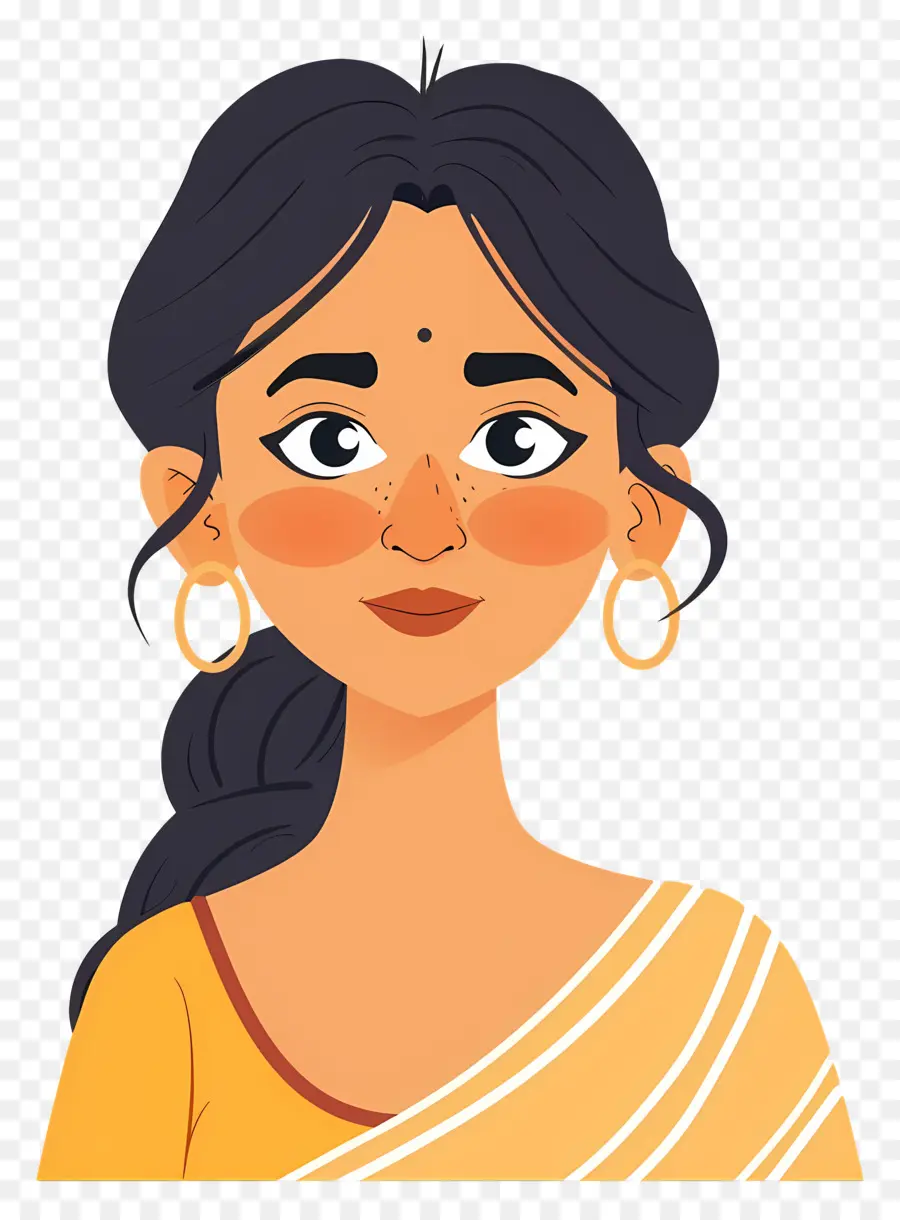 Femme Indienne，Femme En Sari PNG