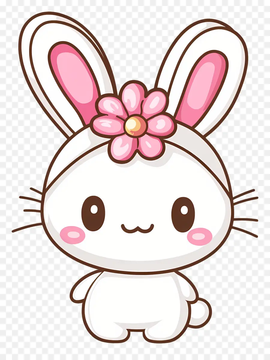 Personnage De Dessin Animé，Lapin Mignon PNG