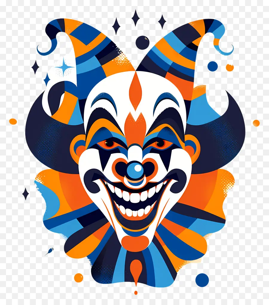 Clown Effrayant，Visage De Clown PNG