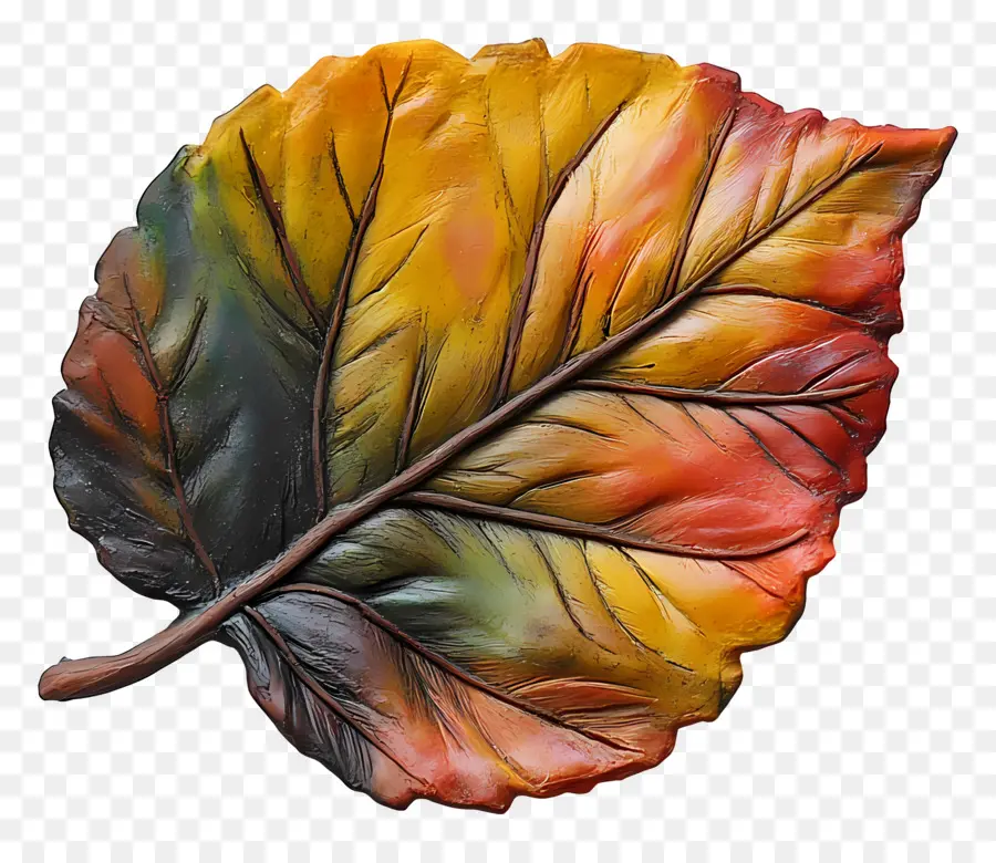 Feuille D'automne，Feuille Colorée PNG