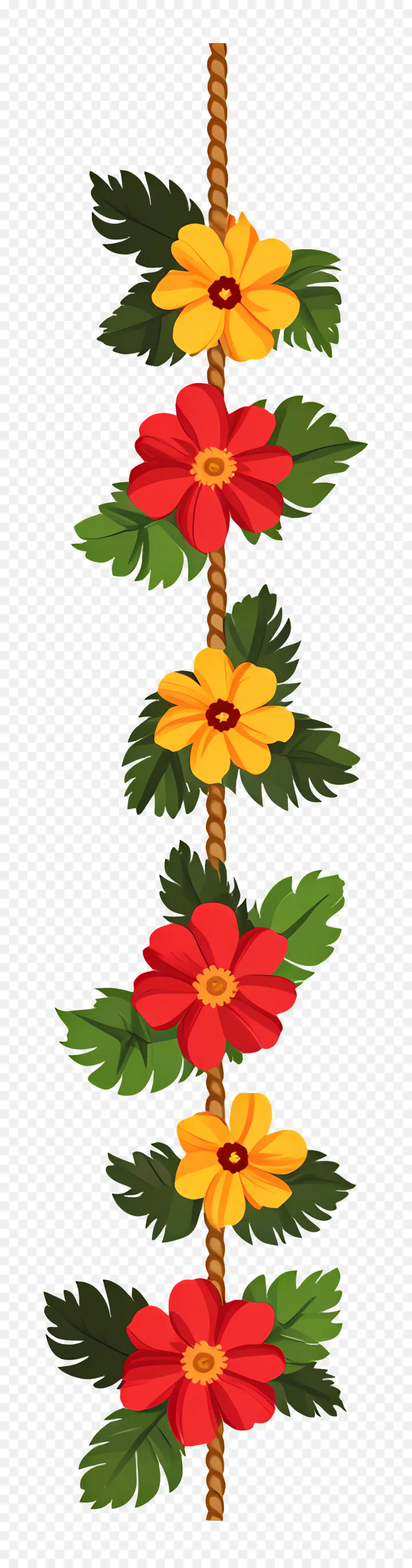 Guirlande Ougadi，Guirlande De Fleurs PNG