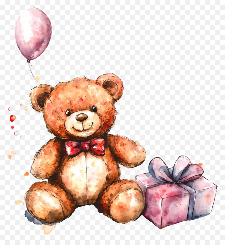 Anniversaire，Ours En Peluche PNG