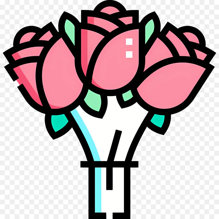 Bouquet De Roses，Bouquet PNG