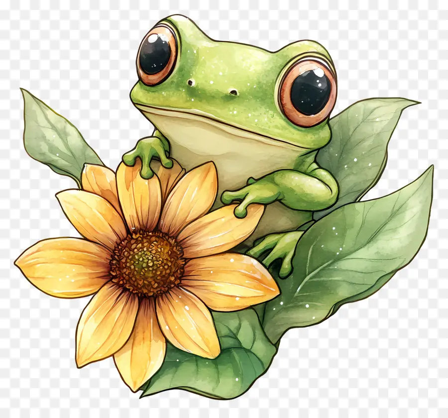 Grenouille Kawaii，Grenouille PNG