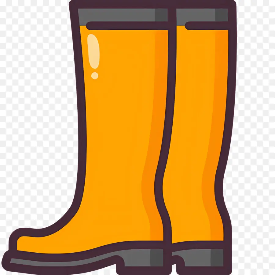 Botte De Pluie，Bottes Jaunes PNG