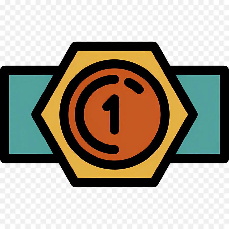 Ceinture De Champion，Médaille Numéro Un PNG