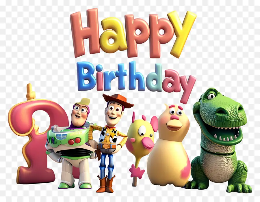 Anniversaire，Personnages D'histoire De Jouets PNG