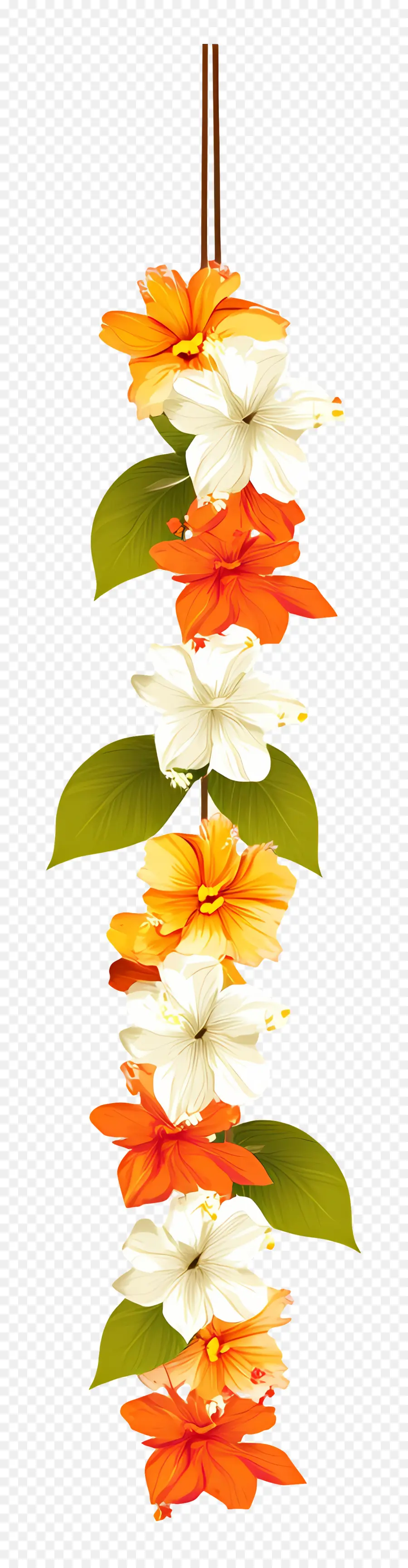 Guirlande De Fleurs Indiennes，Guirlande De Fleurs PNG