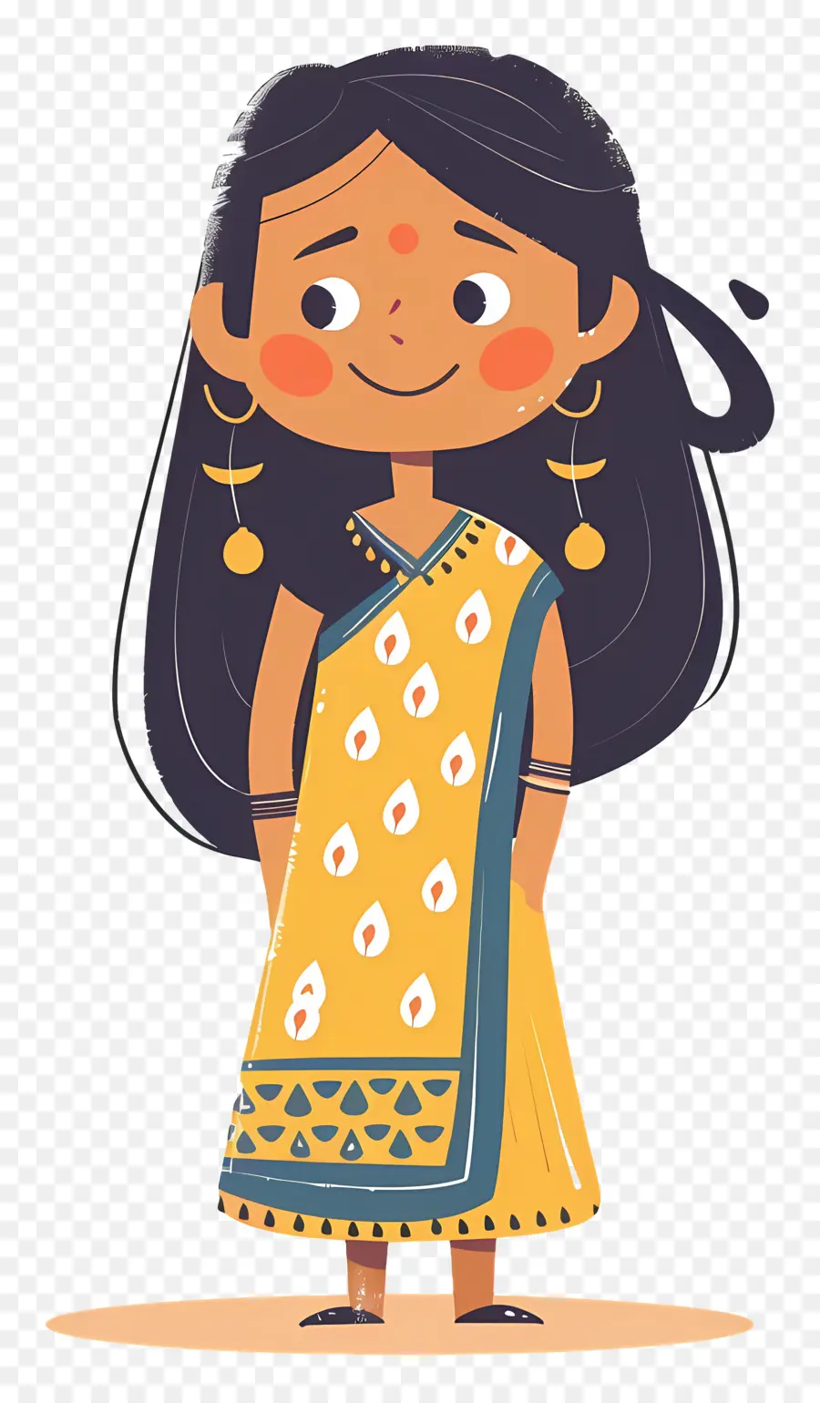 Femme Indienne，Fille PNG