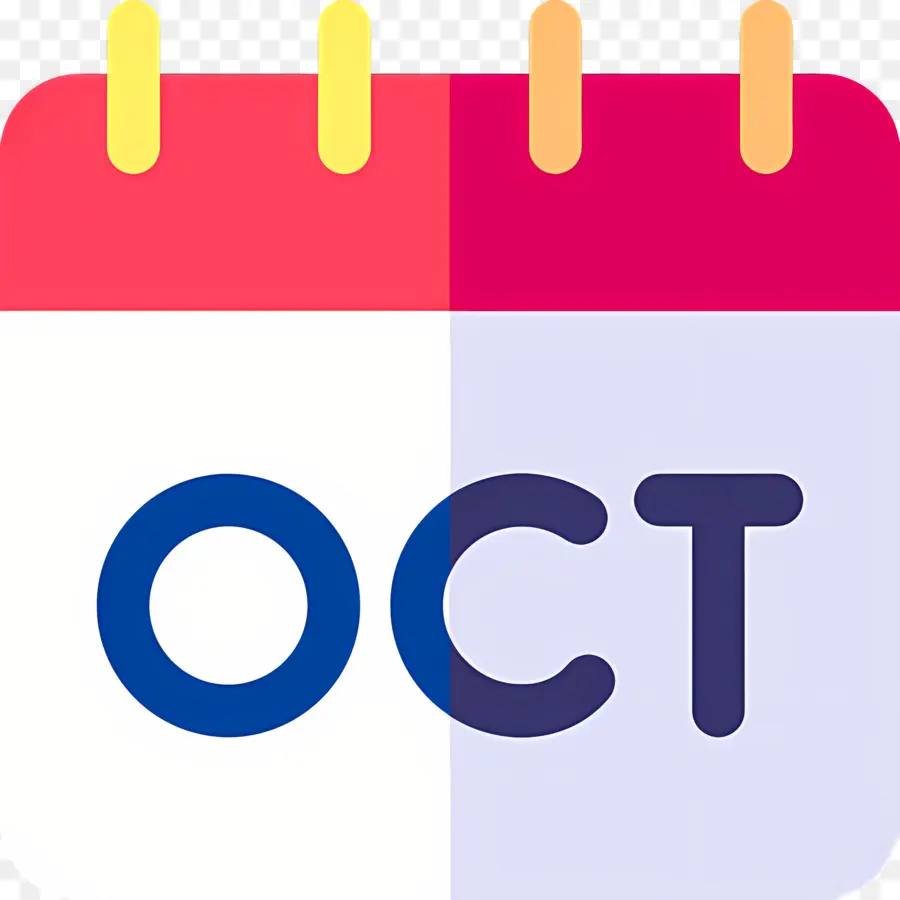 Octobre，Calendrier D'octobre PNG