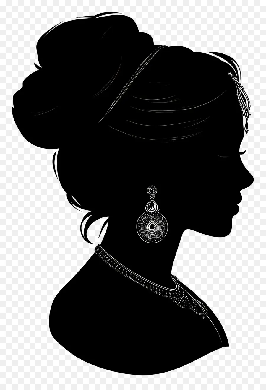 Silhouette Féminine，Silhouette De Femme PNG