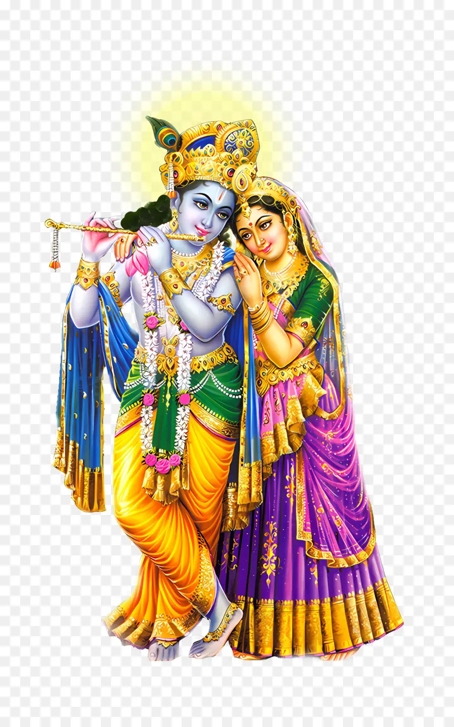 Radha Krishna，Divinités Hindoues PNG