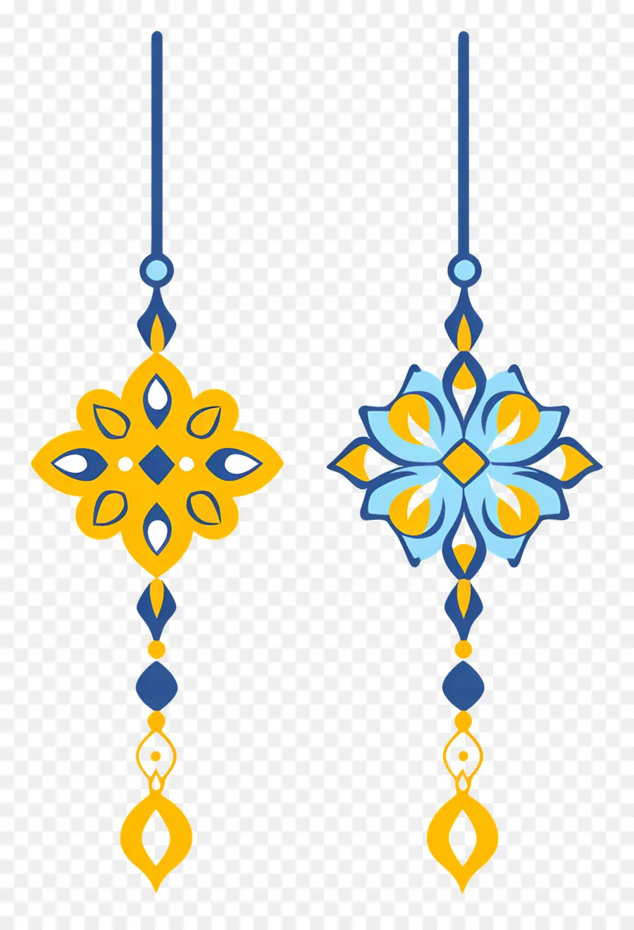 Joyeux Raksha Bandhan，Motifs Décoratifs PNG