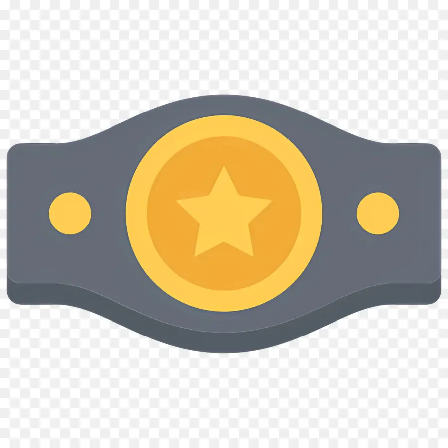 Ceinture De Champion，Ceinture étoile Dorée PNG