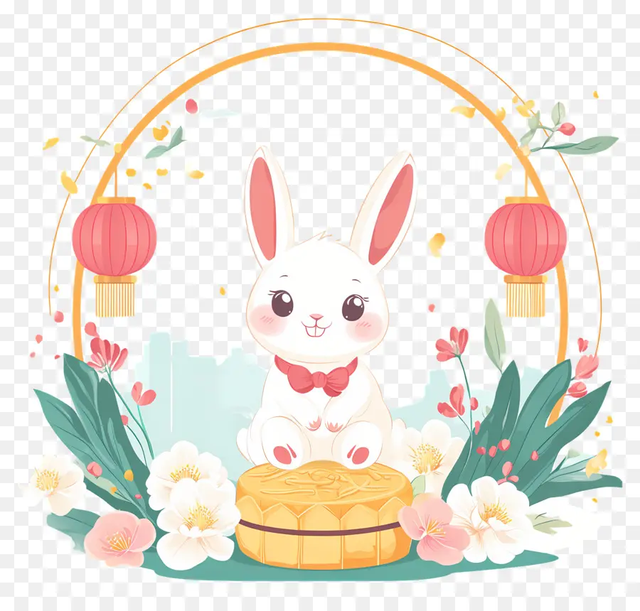 Fête De La Mi Automne，Lapin PNG