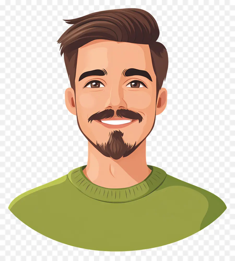 Homme Souriant，Homme à La Barbe PNG