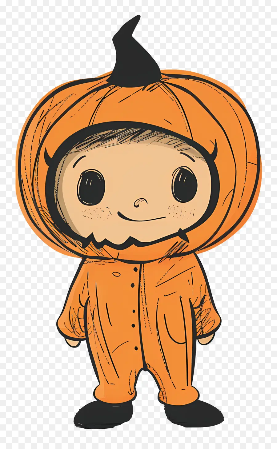 Déguisement D'halloween Pour Enfant，Déguisement De Citrouille PNG