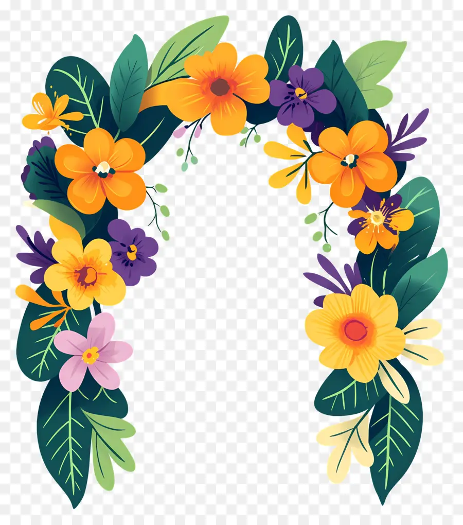 Arc De Fleurs，Arche Florale PNG