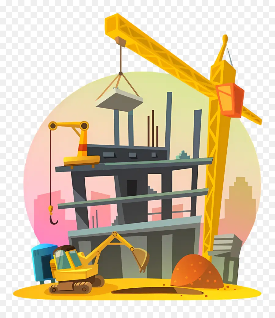 Construction，Chantier De Construction PNG