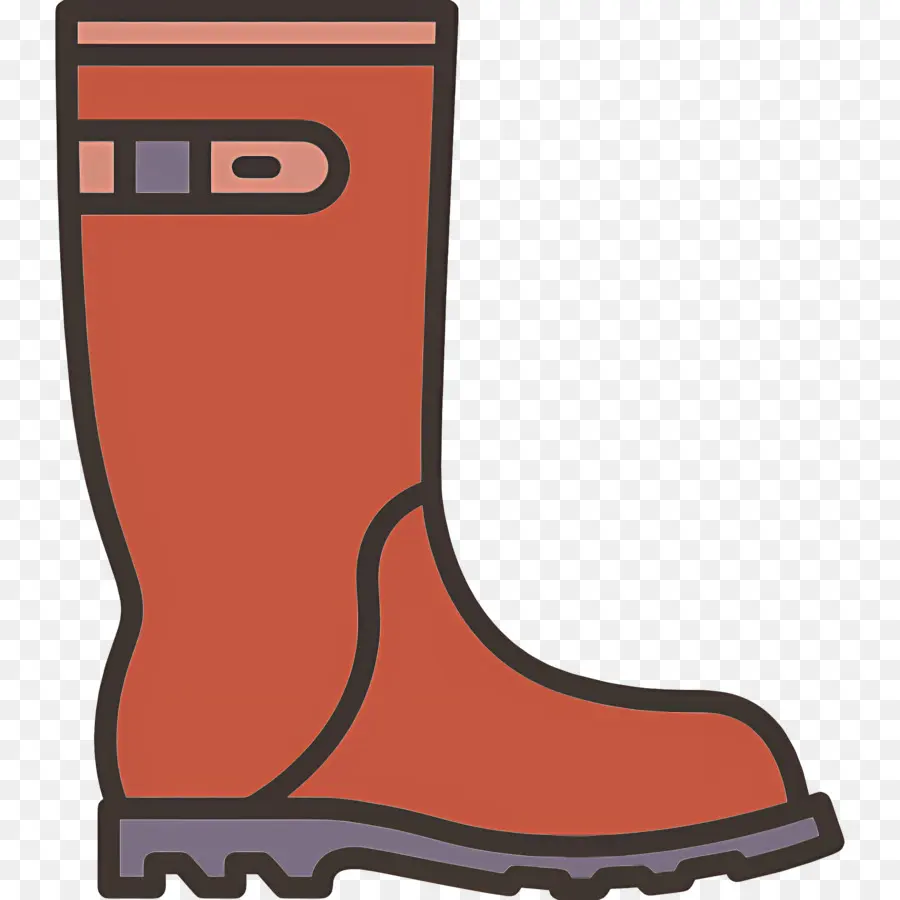 Botte De Pluie，Botte Rouge PNG