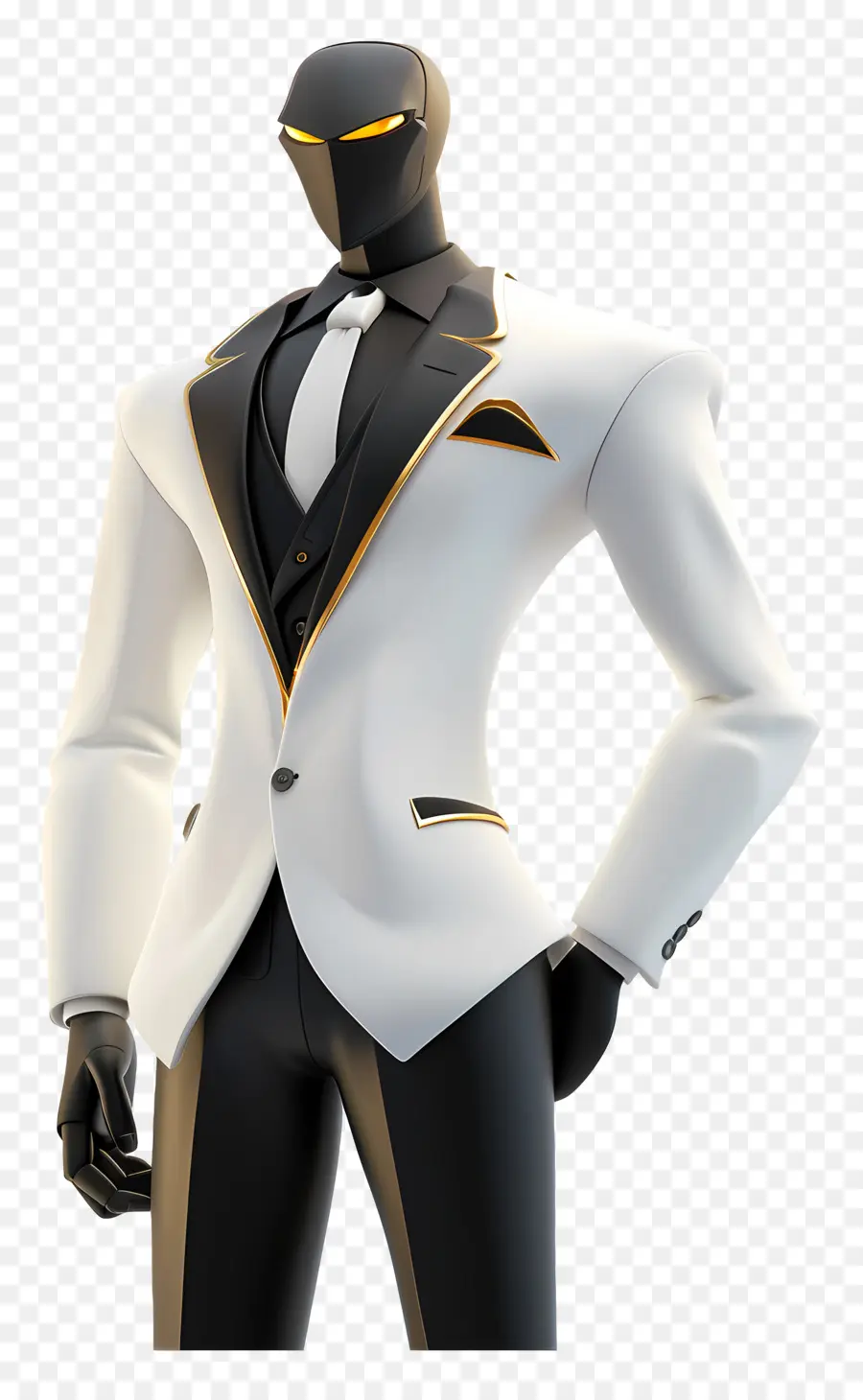 Tenue Formelle Pour Hommes，Personnage De Costume Noir Et Blanc PNG