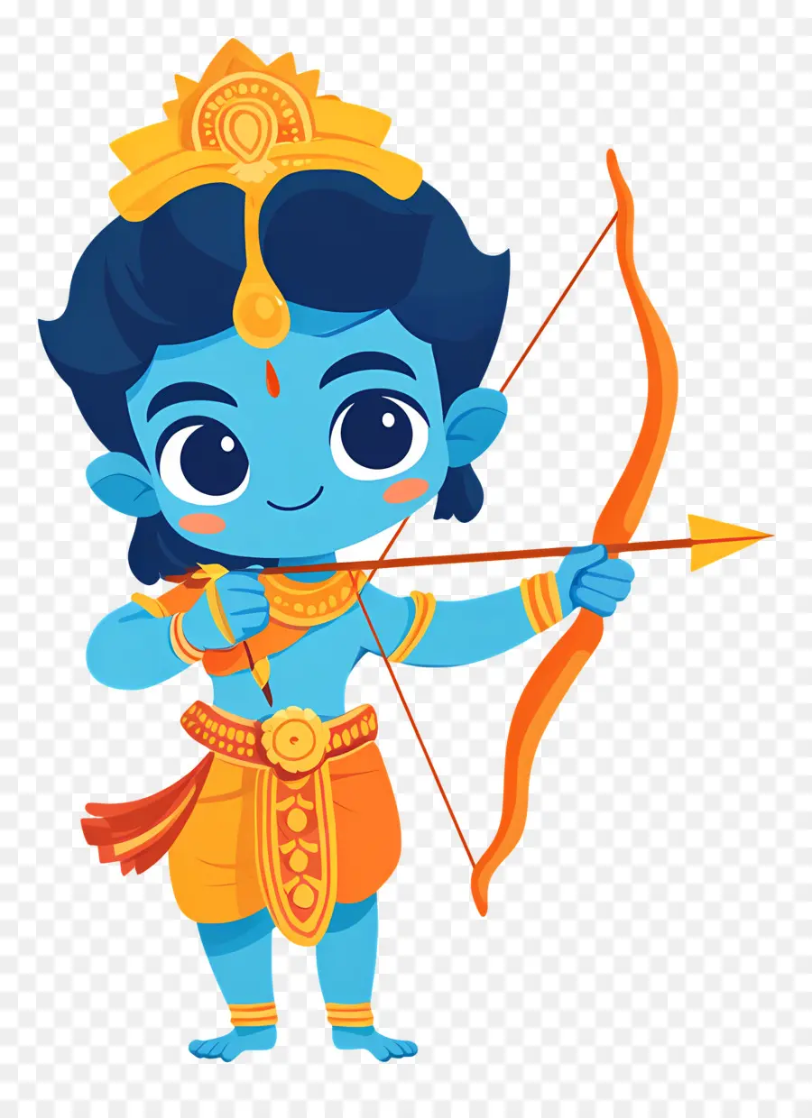 Dussehra，Guerrier Bleu PNG