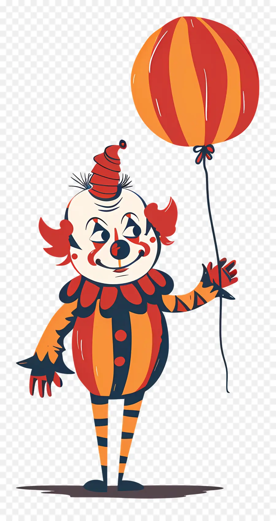 Clown Effrayant，Clown Avec Ballon PNG