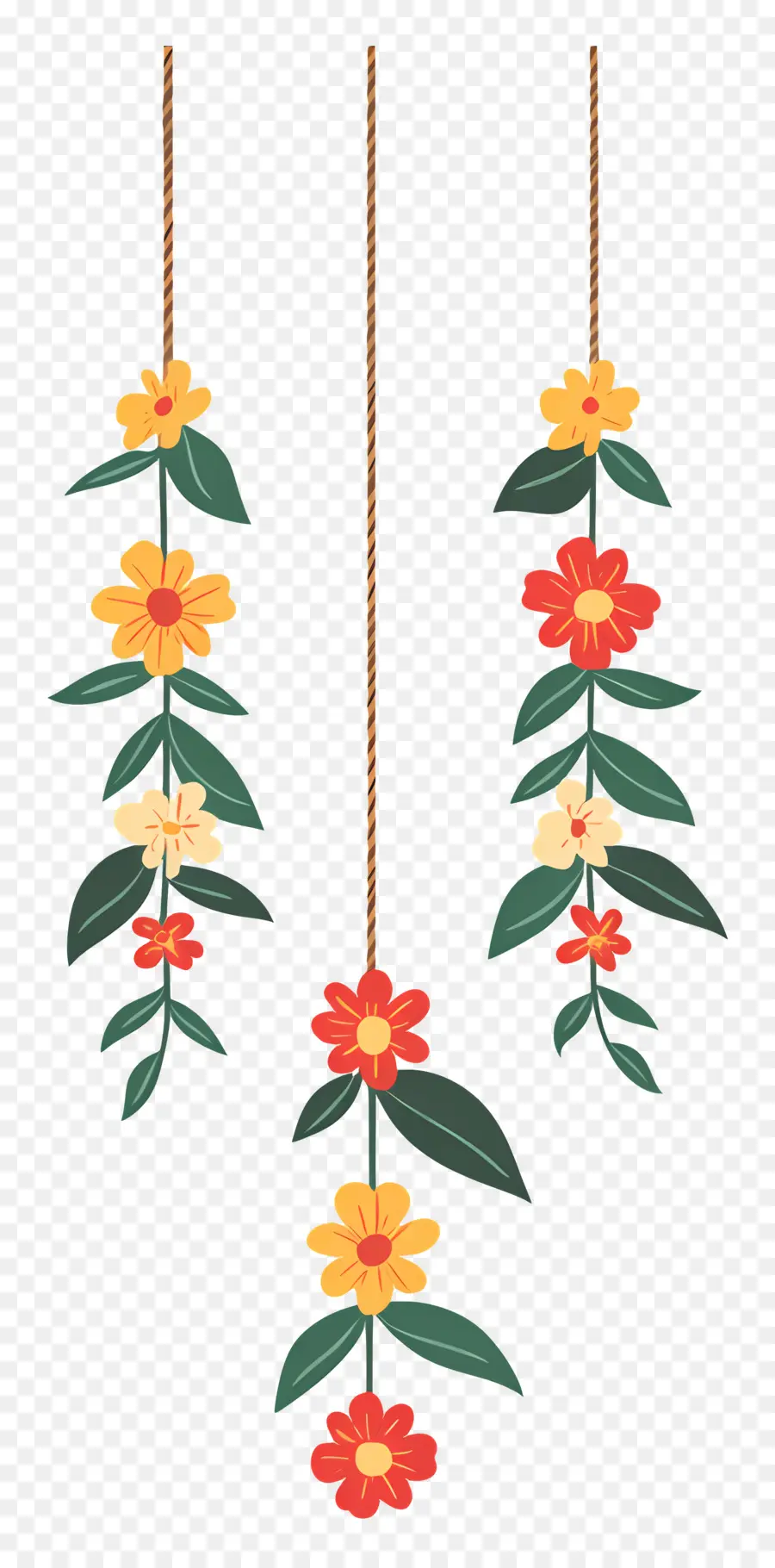 Guirlande Ougadi，Fleurs Suspendues PNG