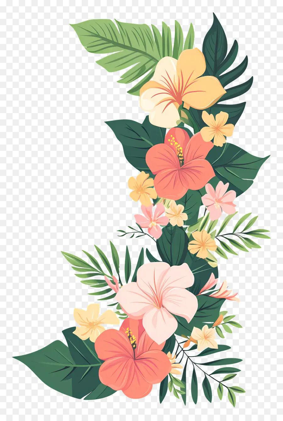 Guirlande De Fleurs，Fleurs PNG