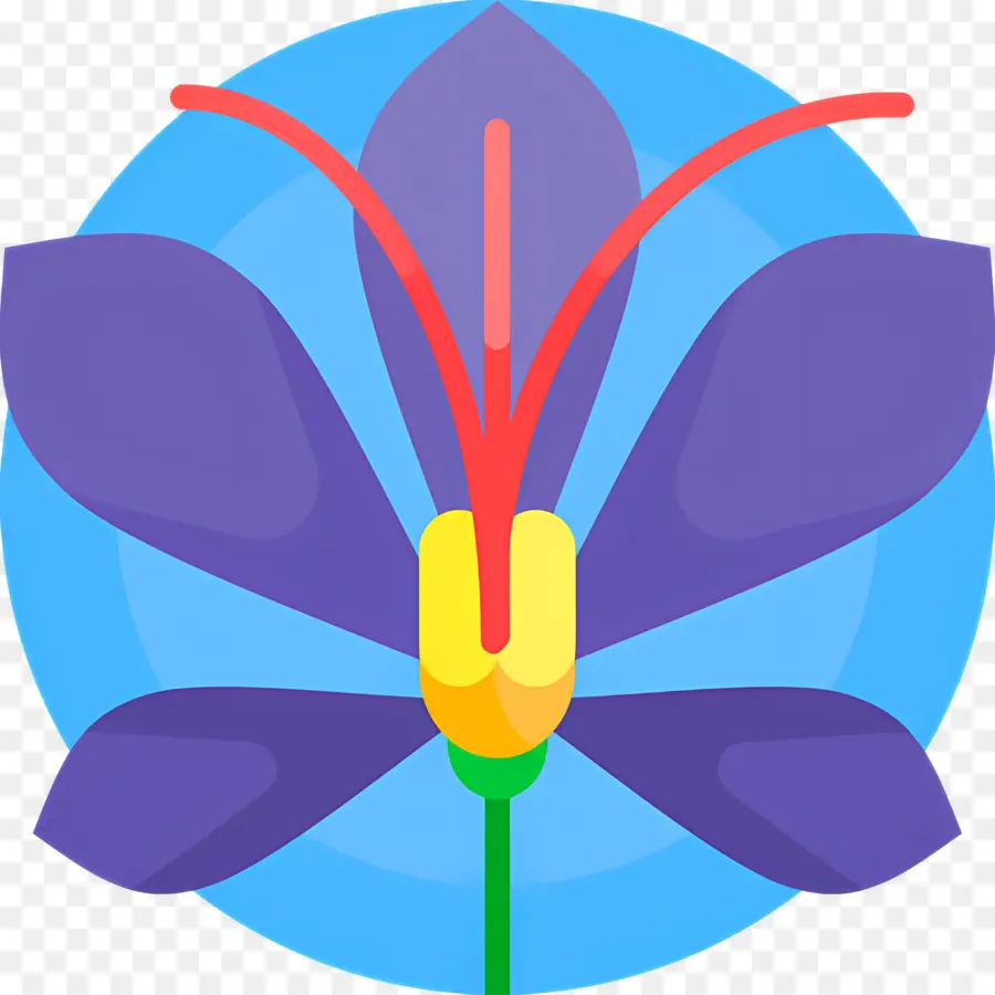 Safran，Fleur Violette PNG