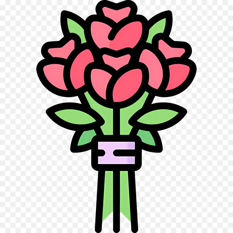 Bouquet De Roses，Bouquet De Fleurs PNG