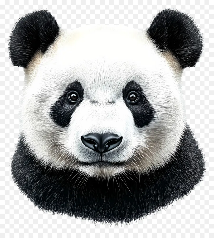 Ours Panda，Visage De Panda PNG