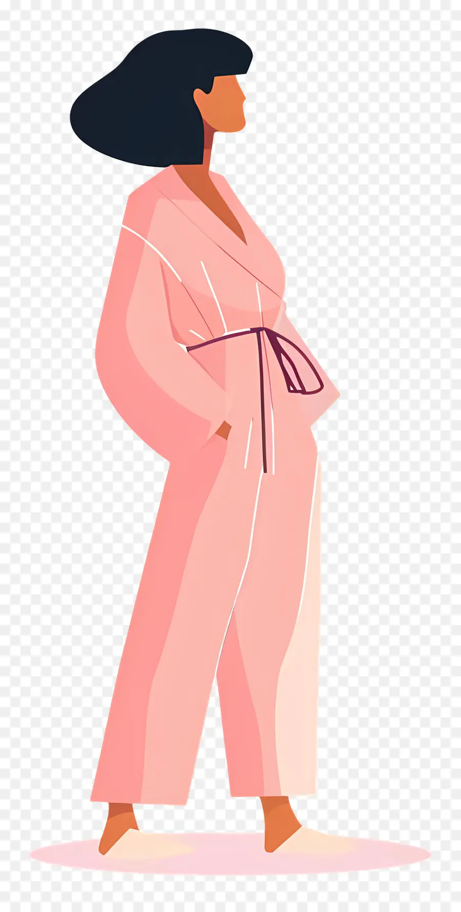 Femme En Rose，Femme En Robe Rose PNG