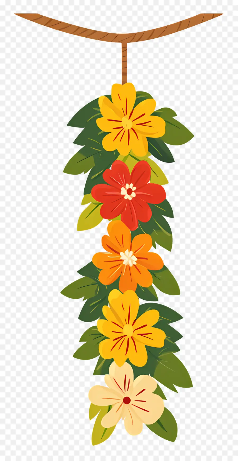 Guirlande De Fleurs Indiennes，Guirlande De Fleurs PNG